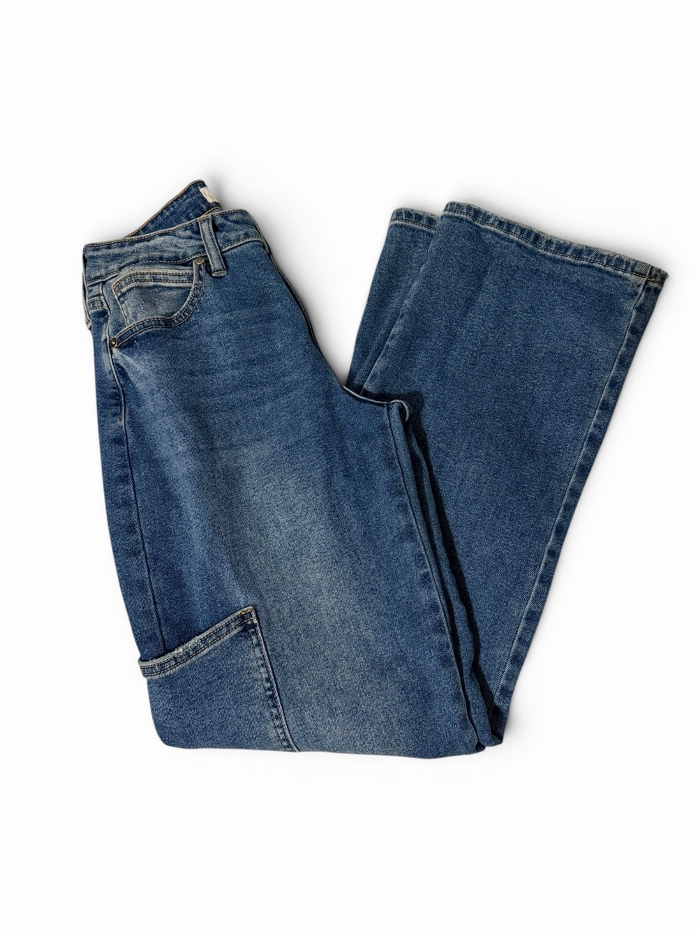 JBD Just Black Denim Cargo Pocket Wide Leg Jeans size 0